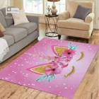 Красные цветы, милый единорог, 3D печатные фотообои для взрослых, коврики для йоги, гостиной, декоративные