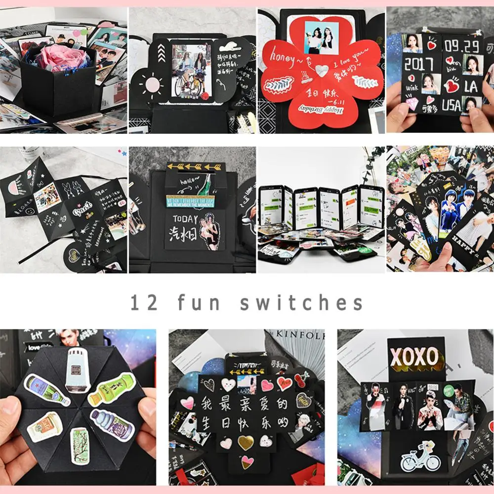 Шестигранная взрывобезопасная коробка с сюрпризом любовь память Сделай Сам