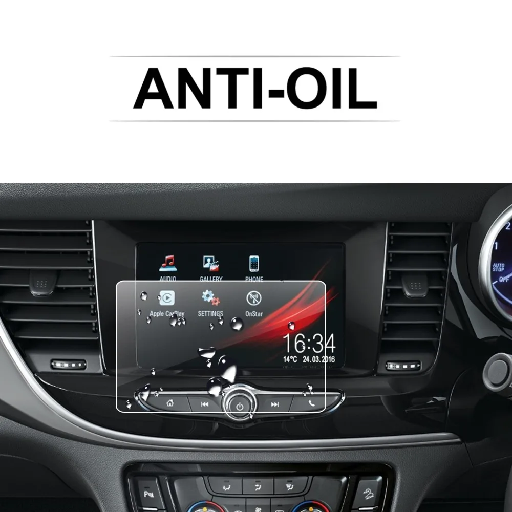 RUIYA экран протектор для Opel Mokka X SUV/Vauxhall Mokka X Автомобильный gps навигатор сенсорный экран, 9H закаленное стекло защитный экран