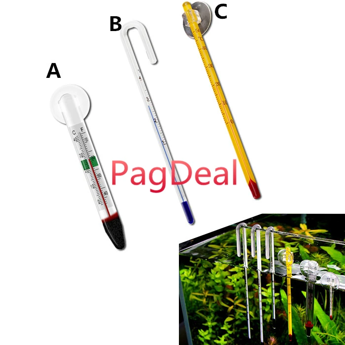 Аквариум Стекло термометр аквариума висячий Контроль температуры тестер