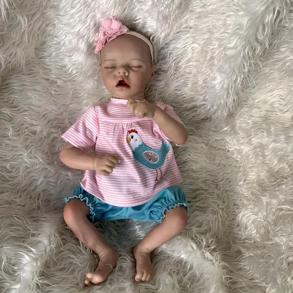 

17 дюймов Reborn Premie краска вручную реальные фотографии качество высокое Panting сон реалистичные детские корни ресницы Y5m5