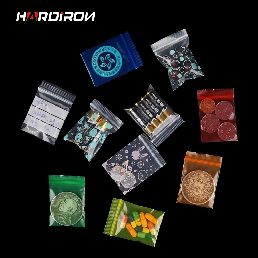 500 шт. маленькие полиэтиленовые пакеты на молнии с застежкой молнией|Сумки для