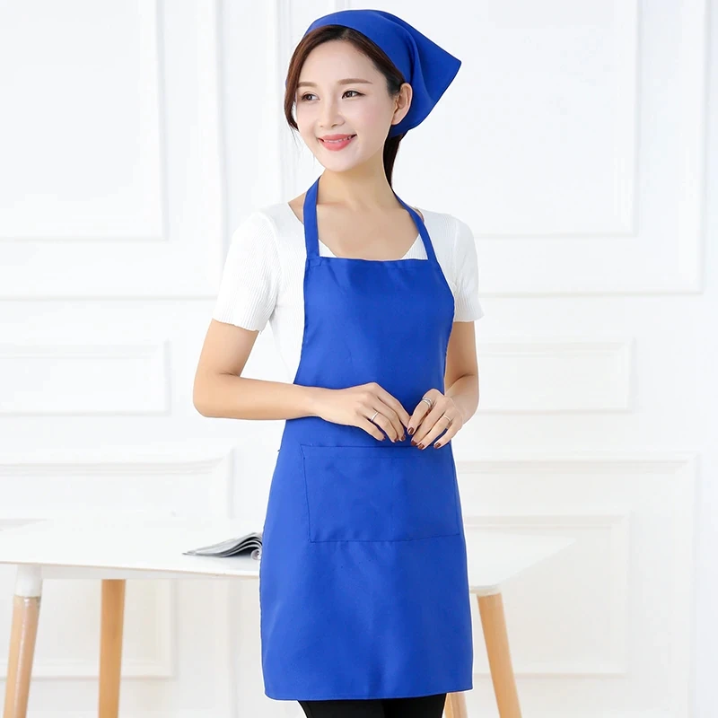 

1pcs apron restaurant kitchen apron with pockets for baking cooking washing cheaning tools home kitchen accessories dropshipping