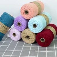 100 cotton 4mm single strand macrame cord rope 100m for wall hanging craft artisan project home decoration gift tapestry art