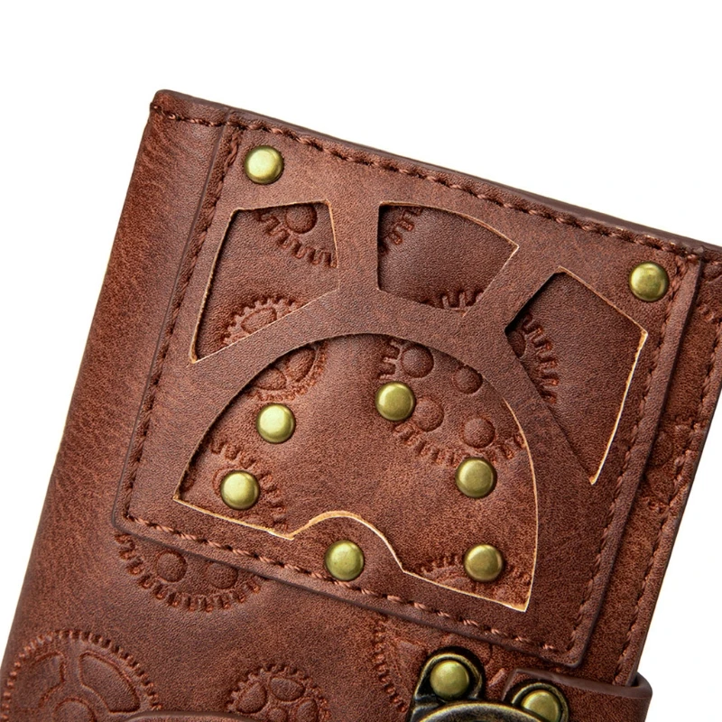 

Creative Leather Retro Style Ladies Wallet Steampunk Industrial Pack Vintage Bag 20CA