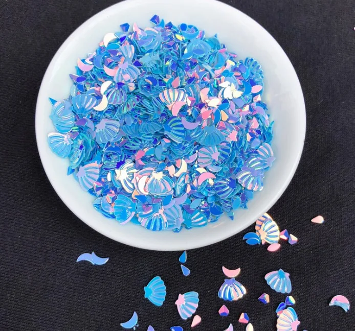 12 г/лот Slime Подвески ПВХ DIY Морская звезда оболочки шарма сердца для Slime наполнители Подвески UV шармы - Окраска металла: 14