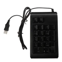 three colors rgb backlit usb wired keyboard waterproof number pad numeric keypad mini numpad multi functional digital keys