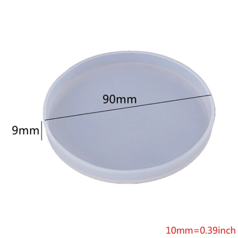 

Round Resin Coaster Mold Sets of 5Pack,Silicone Coaster Storage Box Mold,Coaster Molds for Resin Casting,Cups Mats M17