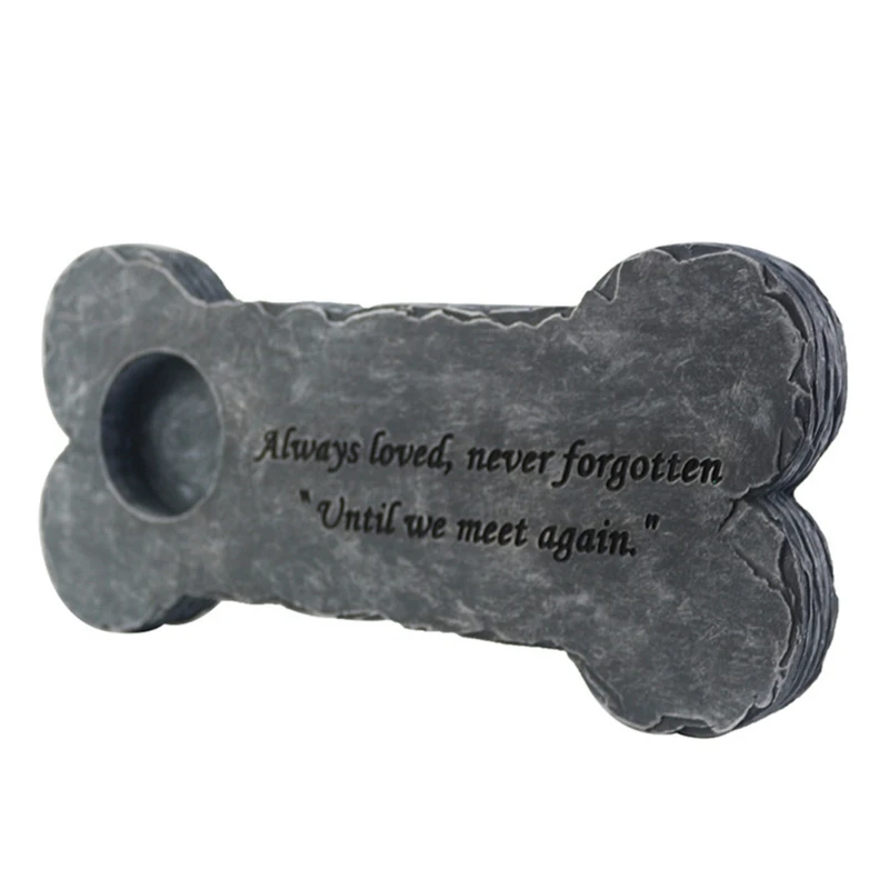 

Memorial Pet Tombstone Mold Dog Bone Paw Shape Epoxy Resin Casting Silicone Molds Photo Frame Candle Holder DIY Making