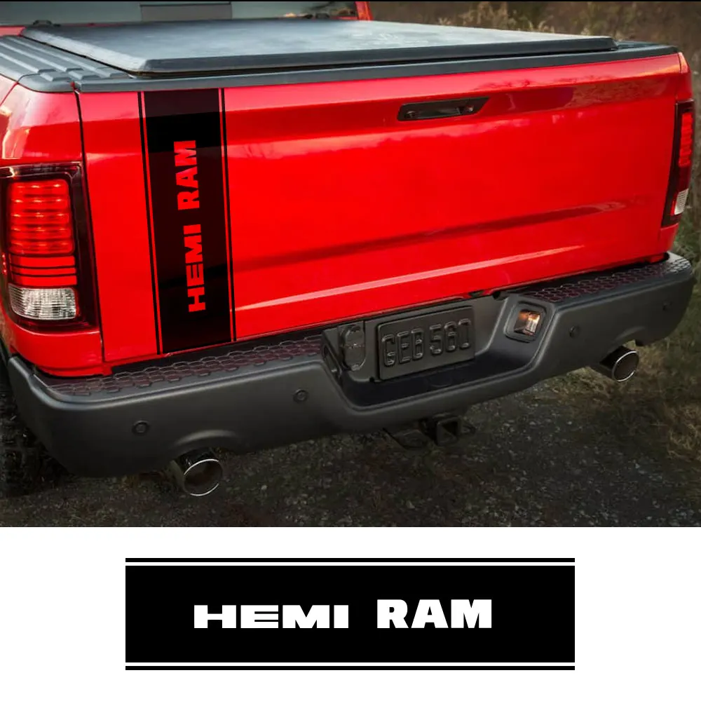 Наклейки на заднюю дверь пикапа Dodge Ram 1500 2500 Hemi Rebel грузовик графическая