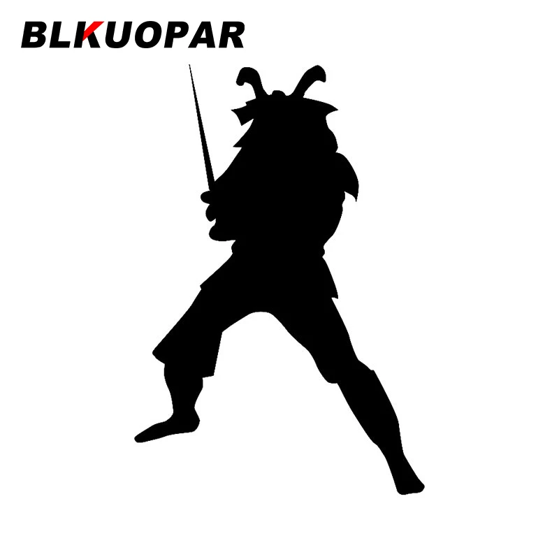 

BLKUOPAR самурайский силуэт, наклейки, чемодан для кемпера, водонепроницаемый солнцезащитный виниловый материал, индивидуальная печать