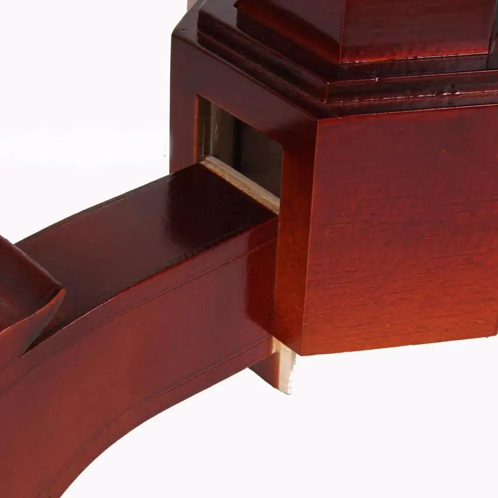 Рельефный круглый плавающий стол с антигравитационной коробкой + подсвечник