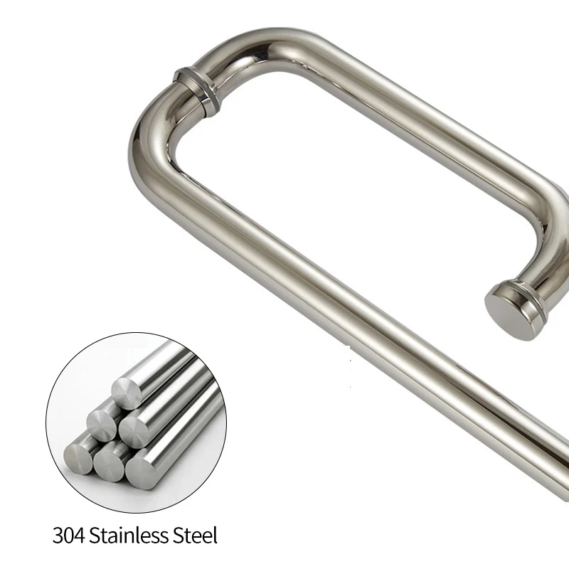 2 шт./лот дверные ручки 304 Нержавеющая сталь душевые кабины Антикоррозийная Экран