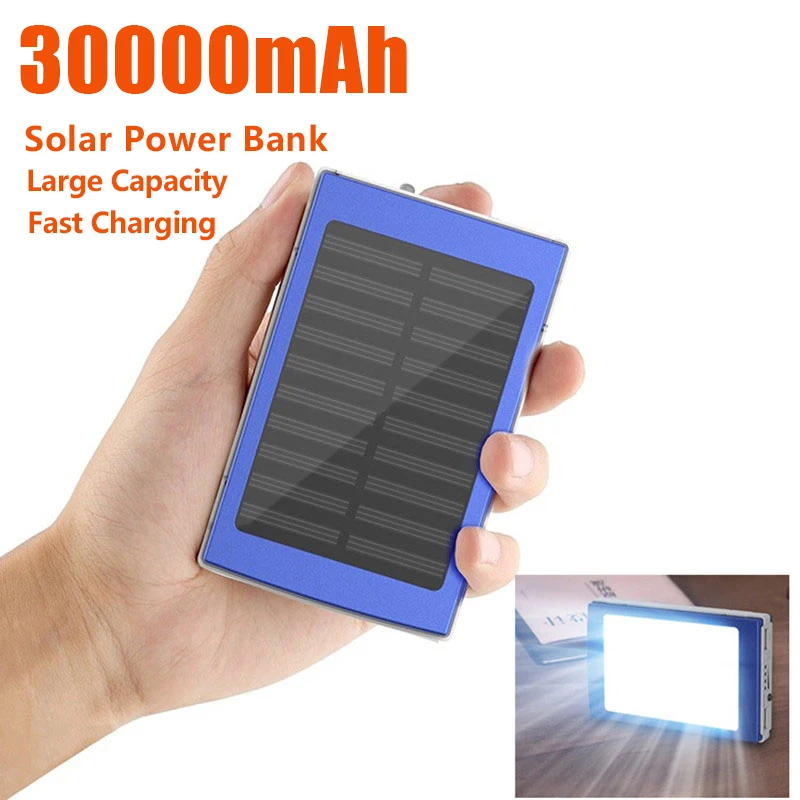 3000 мАч Солнечный внешний аккумулятор портативное зарядное устройство для
