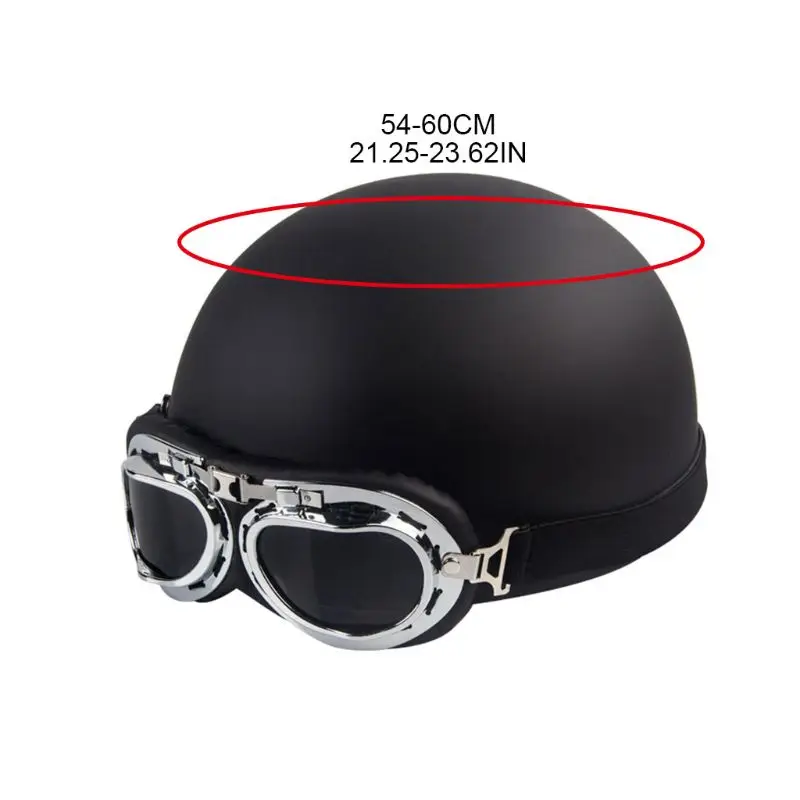 

Motorcycle Riding Half Helmet Open Face Windproof Unisex Motorbike Road Bike Motor Chopper Biker Pilot Ridding Head Protect Supp