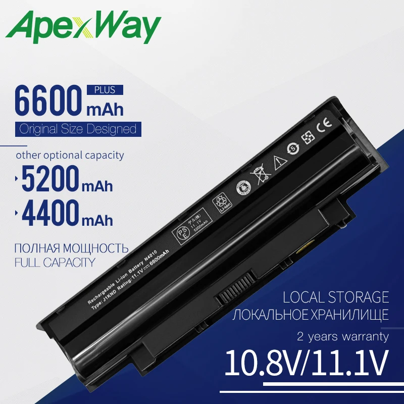 

Apexway Новый аккумулятор для ноутбука Dell Inspiron M4040 M411R M5040 M511R N3110 N4050 N5050 J1KND 1450 1440 1540 1550 3450 3550 3750