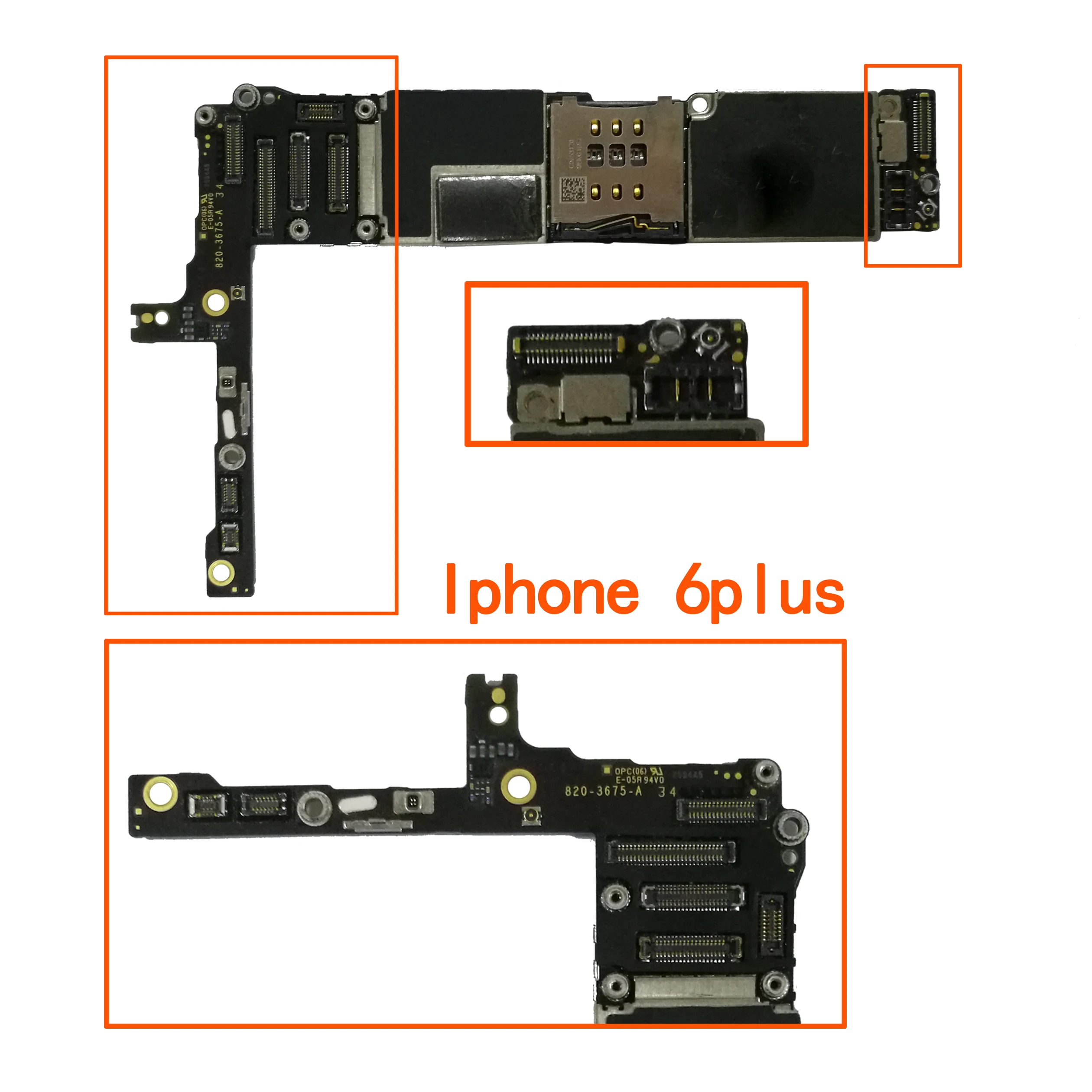 Заводская разблокированная для iphone 6 plus материнская плата с сенсорным ID/без
