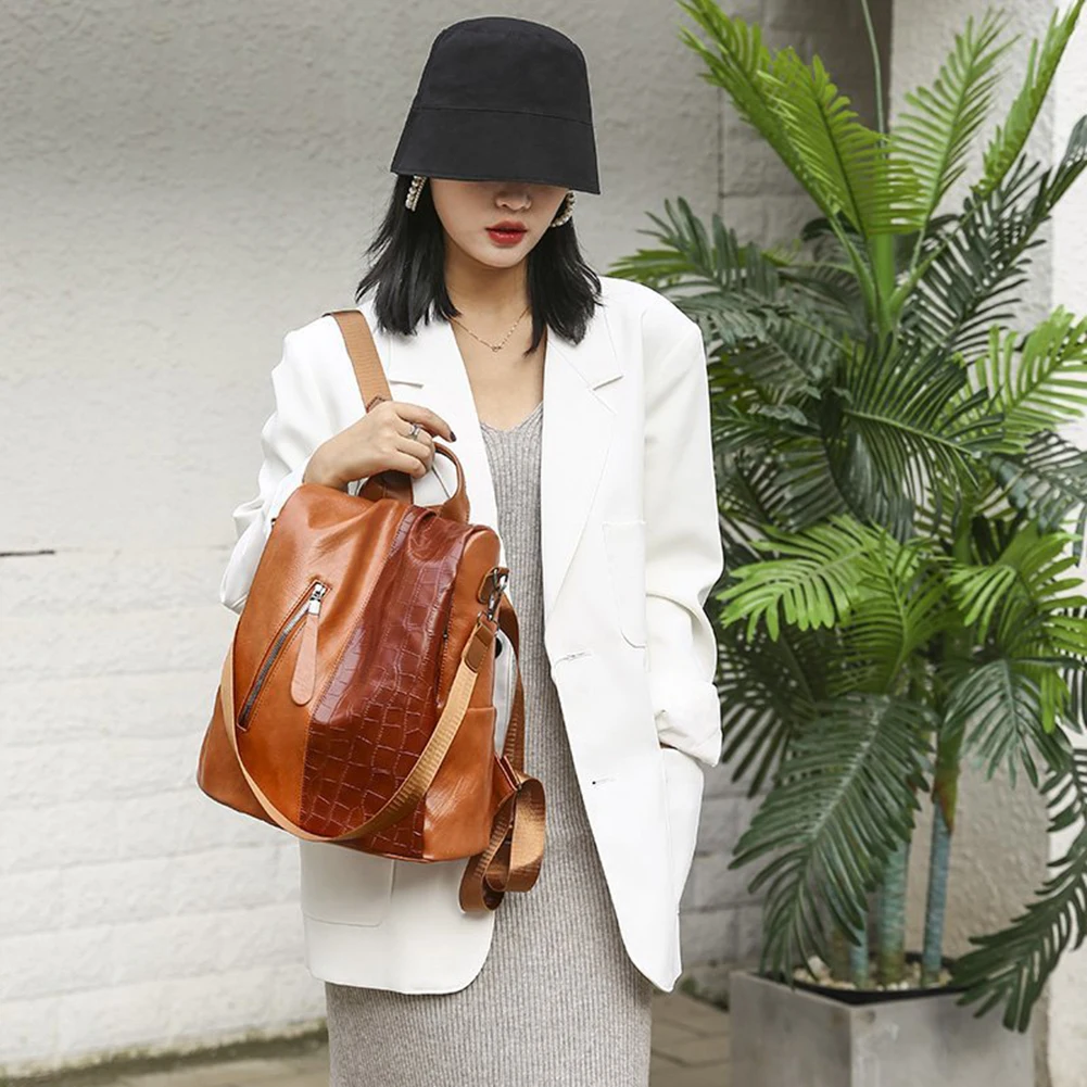 

Винтажная сумка-мессенджер в стиле преппи из искусственной кожи с тиснением под камень в стиле пэчворк через плечо Повседневная модная дам...