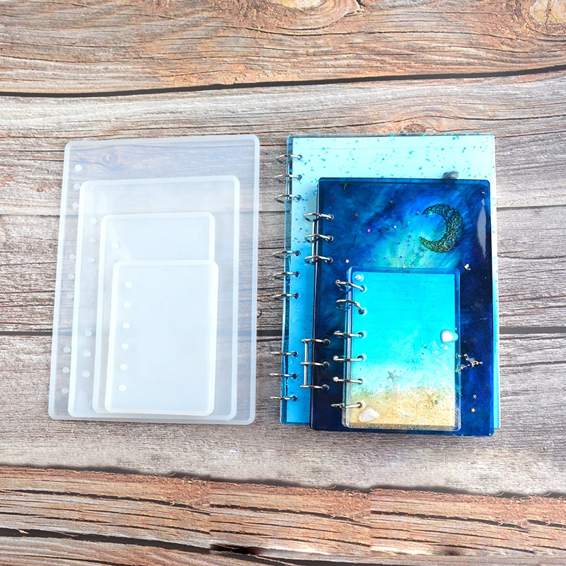 1 шт. DIY силиконовая кристальная эпоксидная литая форма в виде тетради B5 A5 A6 A7