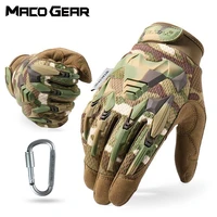 multicam tactical glove camo army military combat airsoft bicycle outdoor hiking shooting paintball hunting full finger gloves