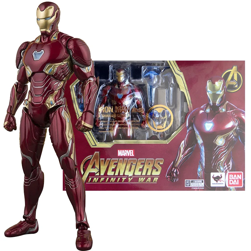 

Bandai Tamashii Nation Marvel Мстители Бесконечная война Железный человек Mk-50 Великолепная версия S.h. f. Кукла экшн-фигурка модель детские игрушки