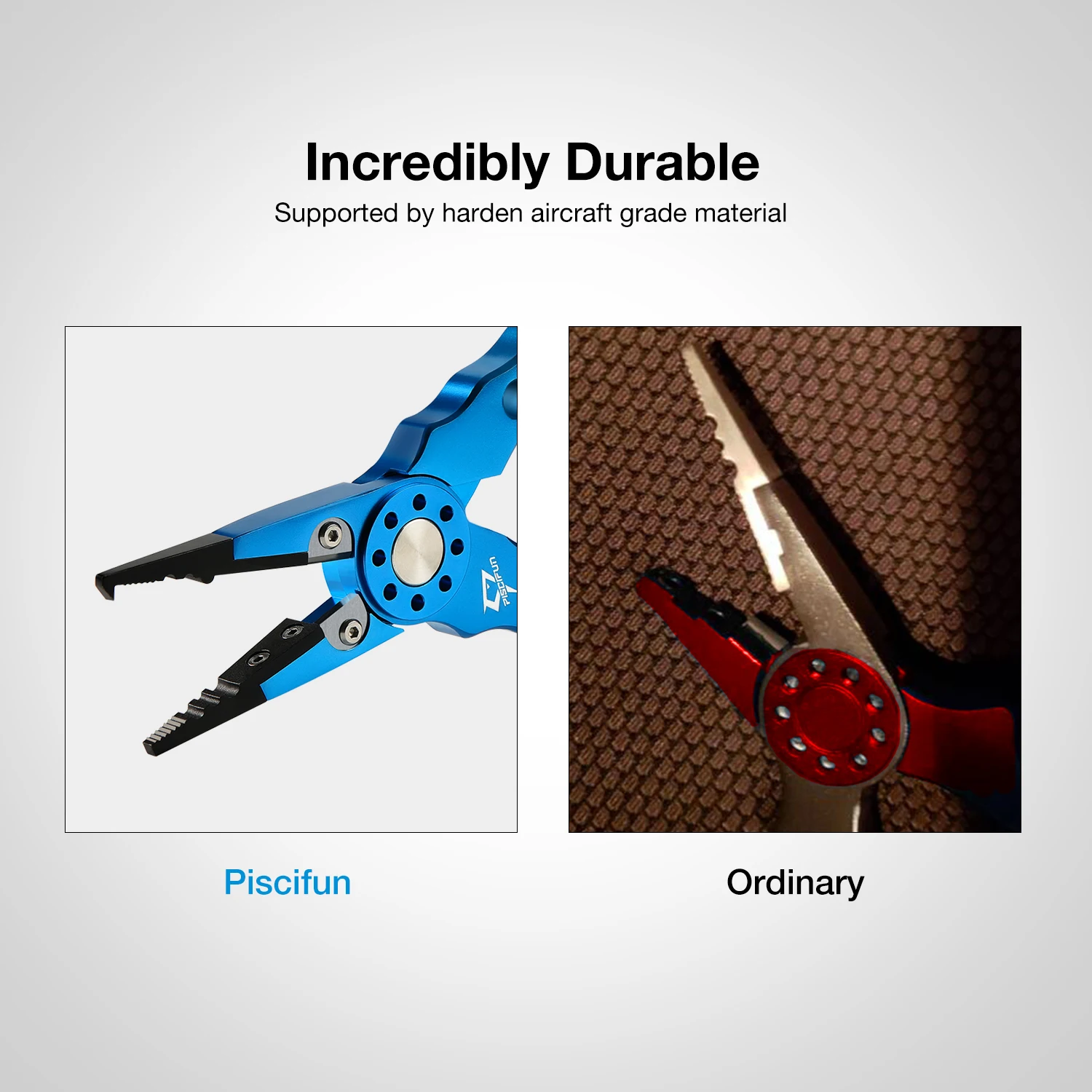 Piscifun алюминиевые плоскогубцы для морской рыбалки из карбида вольфрама щипцы