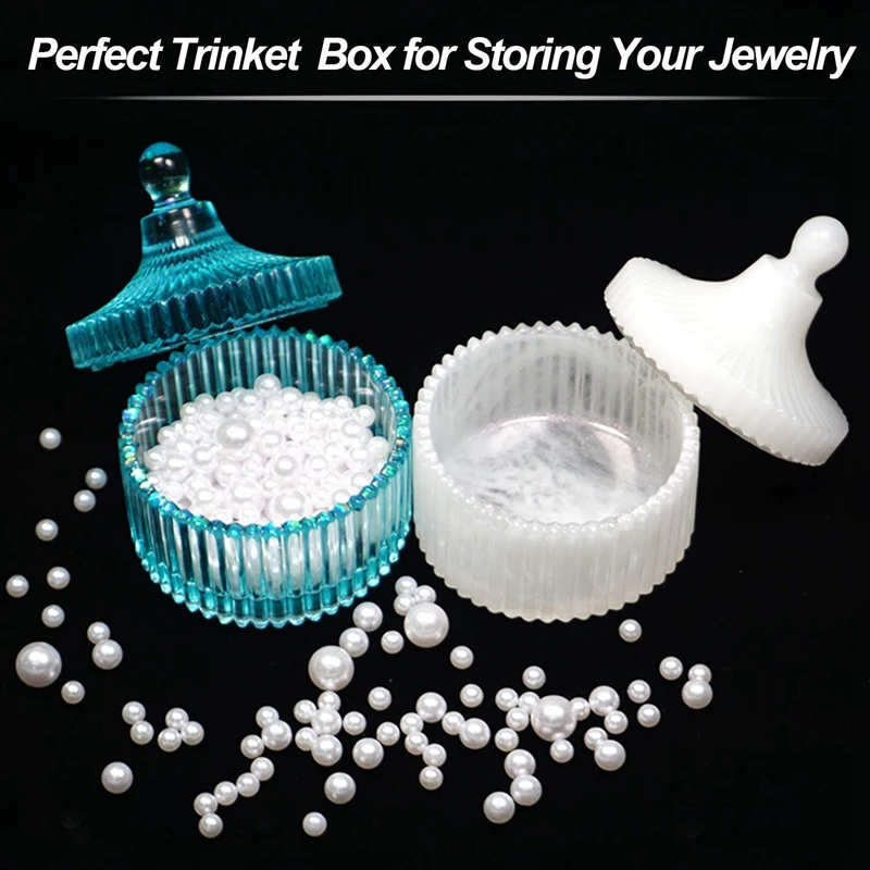 

Resin Trinket Box Molds Small Size Silicone Jewelry Box Molds, Epoxy Resin Molds for Jewelry Storage, Candlestick,Pen Holder