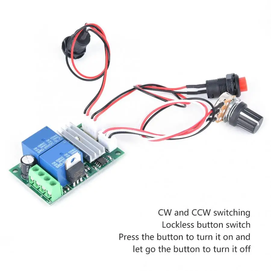 Мягкий пусковой PWM DC регулятор скорости двигателя 6~ 24 В CW CCW переключатель вращения контроллер беззамочные Переключатель Регулятор Двигателя