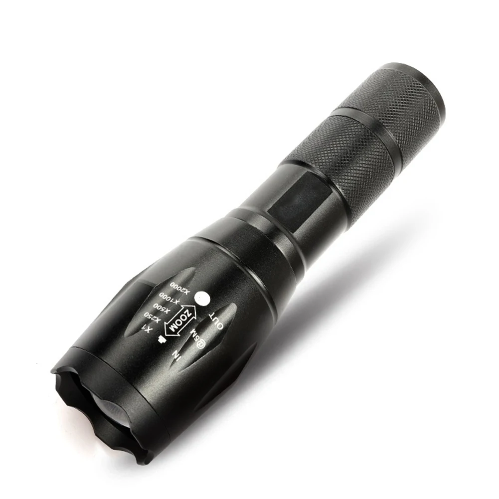 

LED Zoom Flashlight Outdoor Hiking Camping Portable Telescopic Torch Searchlight Instrument Outdoor Accessories