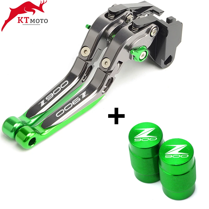 New For Kawasaki Z900 Z 900 2017-2021 2020 Tire Valve caps Cover &amp Motorcycles Folding Extendable adjustable Brake Clutch Levers |