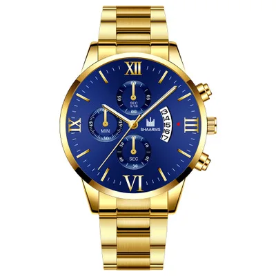 Роскошные лидер продаж мужские кварцевые часы модные повседневные sharms брендовые