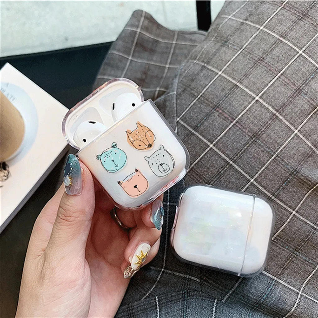 HIPERDEAL для Airpods наушники силиконовый кожаный чехол с брелок сумка кожа милый компьютер чехол Нижняя Зарядка дизайн