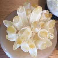 rare new yellow phantom quartz crystal cluster specimen 200 900g