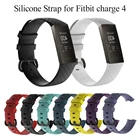 Новый многоцветной силиконовый сменный ремешок, спортивный браслет, браслеты для Fitbit Charge 3 4 SE, умные часы, аксессуары
