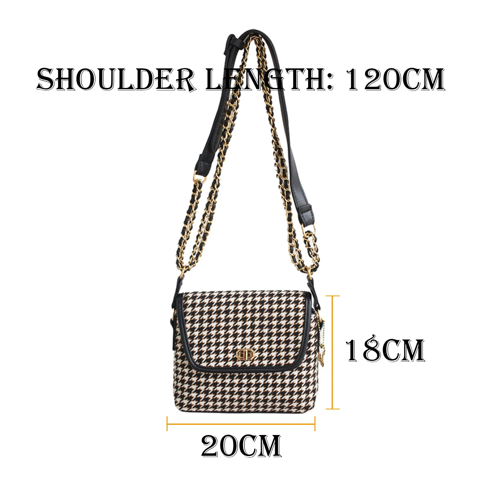 

MSGHER Plaid Color PU Leather Crossbody Bags For Women 2021 Chain Shoulder Messenger Bag Female Travel Lock Handbags WB3780