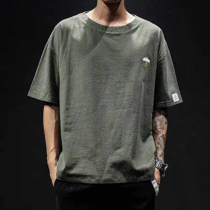 

Summer men's business casual short sleeve t-shirt 6373