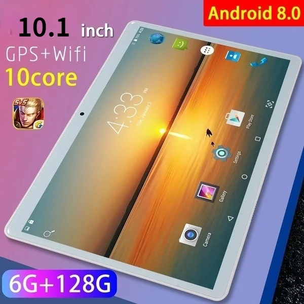 Планшет с 10 1-дюймовым дисплеем десятиядерным процессором 4G Wi-Fi Android 2021 двумя