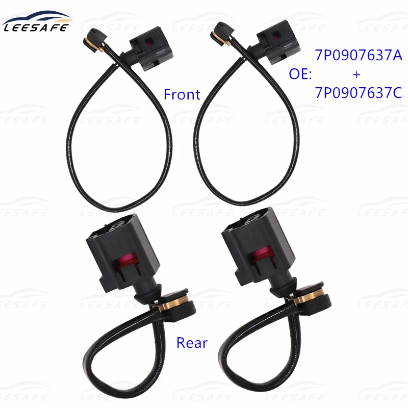 trailer brakes 2PCS Front Axle Brake Pad Wear Sensor 4H0615121 4H0615121P for AUDI A6 A7 A8 Quattro S6 S8 Auto Brake Alarm Sensing Line trailer brakes