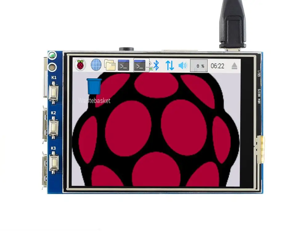 Waveshare 320x240 3 2 дюймовый сенсорный экран TFT LCD предназначен для Raspberry Pi 125 МГц