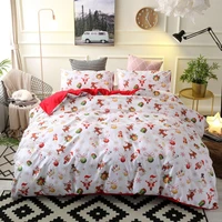 5 colors christmas printed duvet cover set includes duvet cover pillowcases without sheet without filler