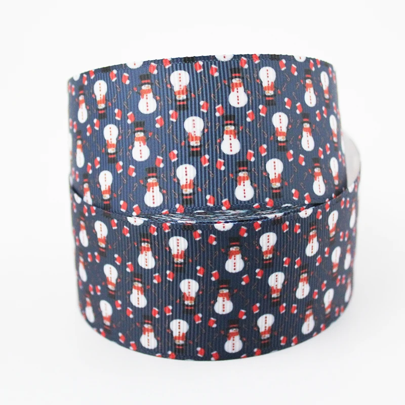 

cartoon Christmas printed grosgrain ribbon 9-75mm DIY handmade materials christmas wedding gift wrap tape ribbons