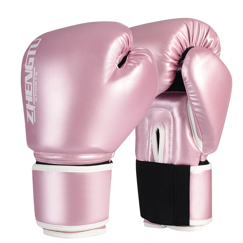 

Women Boxing Gloves Leather Kick Pink Fight Karate Martial Arts Boxing Gloves Wraps Guantes De Boxeo Boxing Training YD50ST