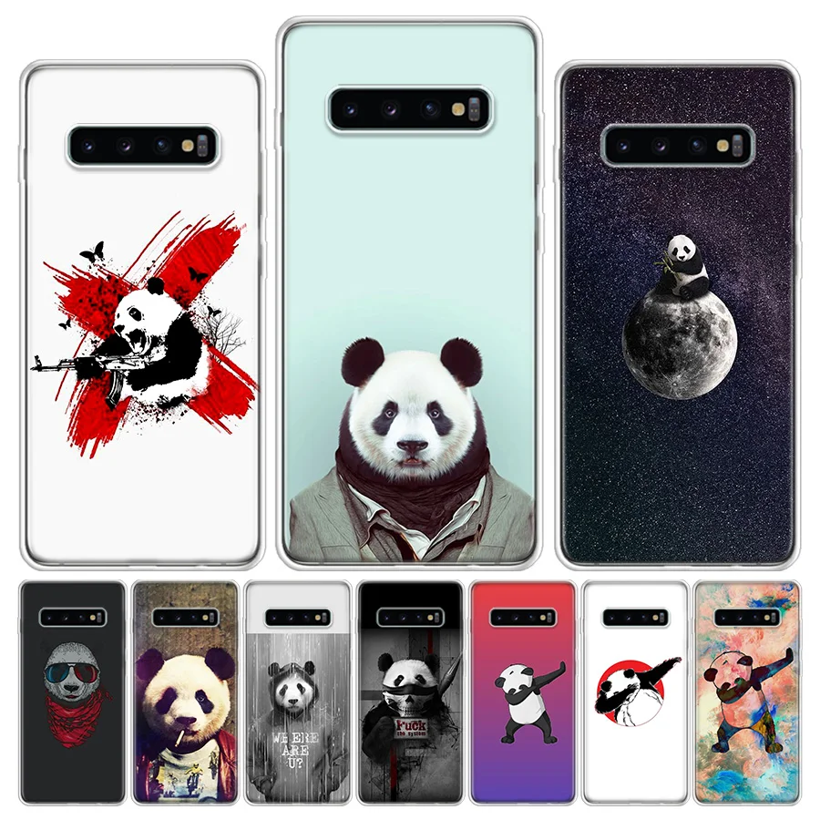 Чехол Panda Dab на телефон EM для Samsung Galaxy Note 8 9 10 20 S21 S20 S10E S10 S9 S8 S7 Ultra J6 Plus Lite