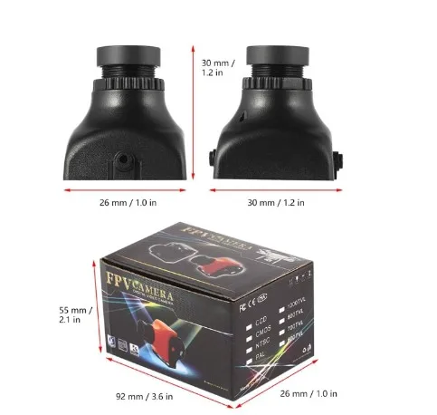 HS1177 600TVL 1/3 &quotSuper Had II CCD FPV камера 2 1 мм 5 8 3 6 объектив для Foxeer Racing Freestyle Drones DIY