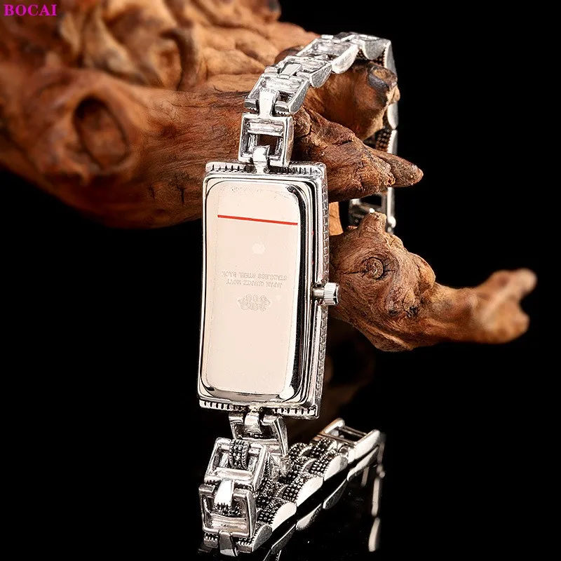 BOCAI S925 стерлингового серебра браслет для женщин модные тайское серебро