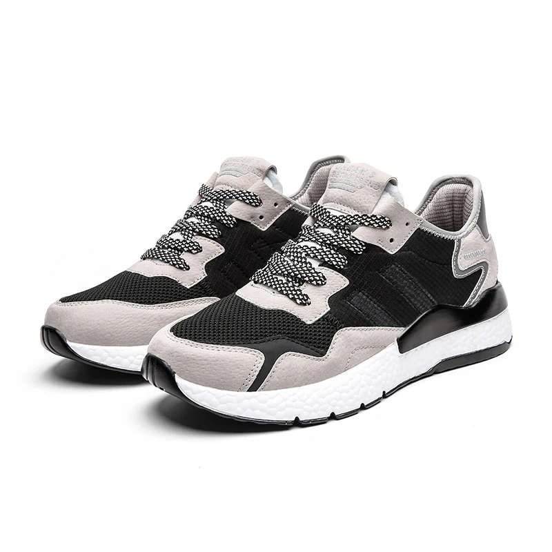 Мужская Легкая беговая Обувь со шнуровкой спортивная обувь высокого качества