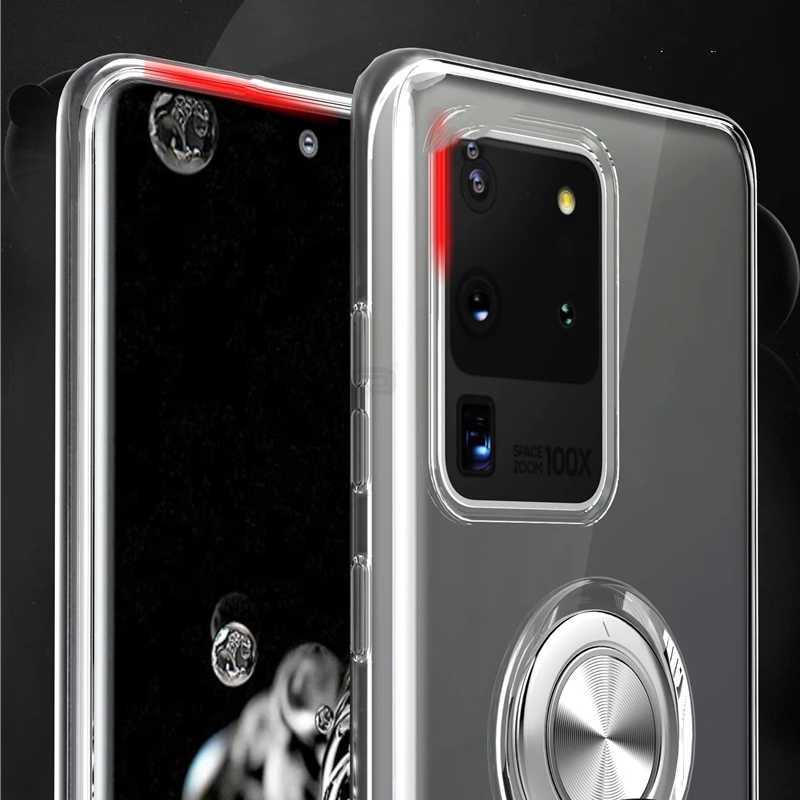 Для Samsung Galaxy Note 10 Plus чехол прозрачное кольцо Мягкий Силиконовый ТПУ для S10 5G S10e S20