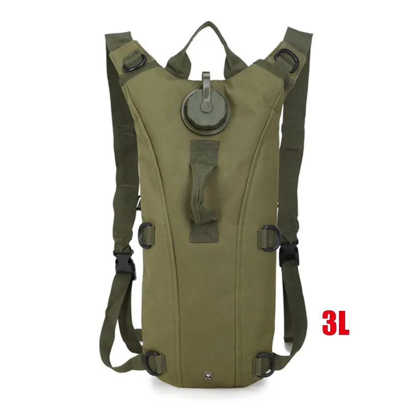 Army green 3L Тактическая Сумка для воды, военный рюкзак с гидратацией, камуфляжный рюкзак, рюкзак для альпинизма, Походов, Кемпинга, езды на велосипеде, рюкзак 2.5L 3L - Цвет: Army green 3L