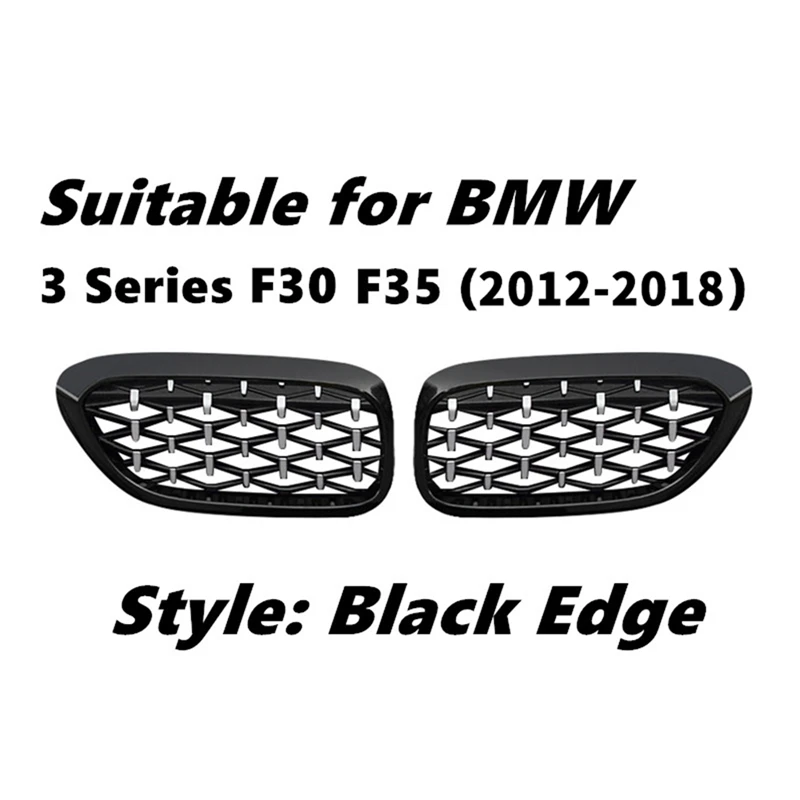 1 пара Глянцевая сетка решетка гриль Подходит для Bmw F30 F31 320I 328I 335I 4 двери 2012