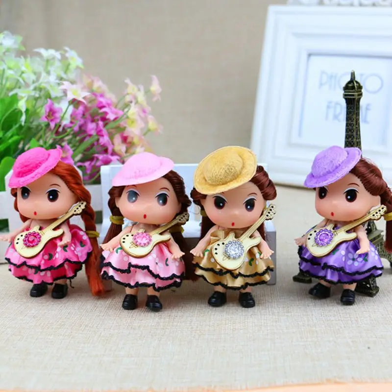 Гитара Принцесса невеста путающая кукла толстый ребенок брелок сумка Одежда